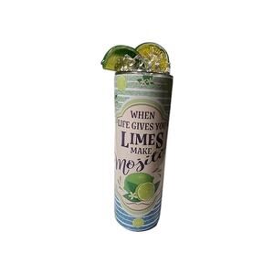 When Life Gives You Limes Make Margaritas Metal Drink Cup 20 oz No Straw